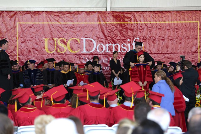 USC Dornsife Ph.D. Hooding Ceremony 2016