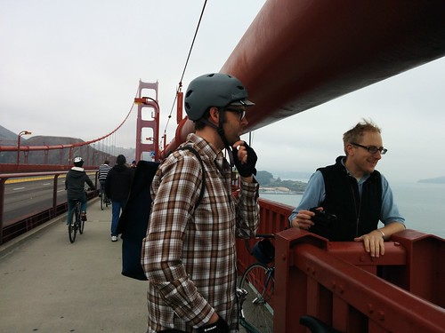 Doc and Mike on the Golden Gate Bridge