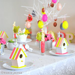'Neon Blush' Easter table