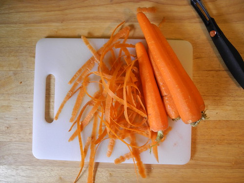 Carrots and their peels