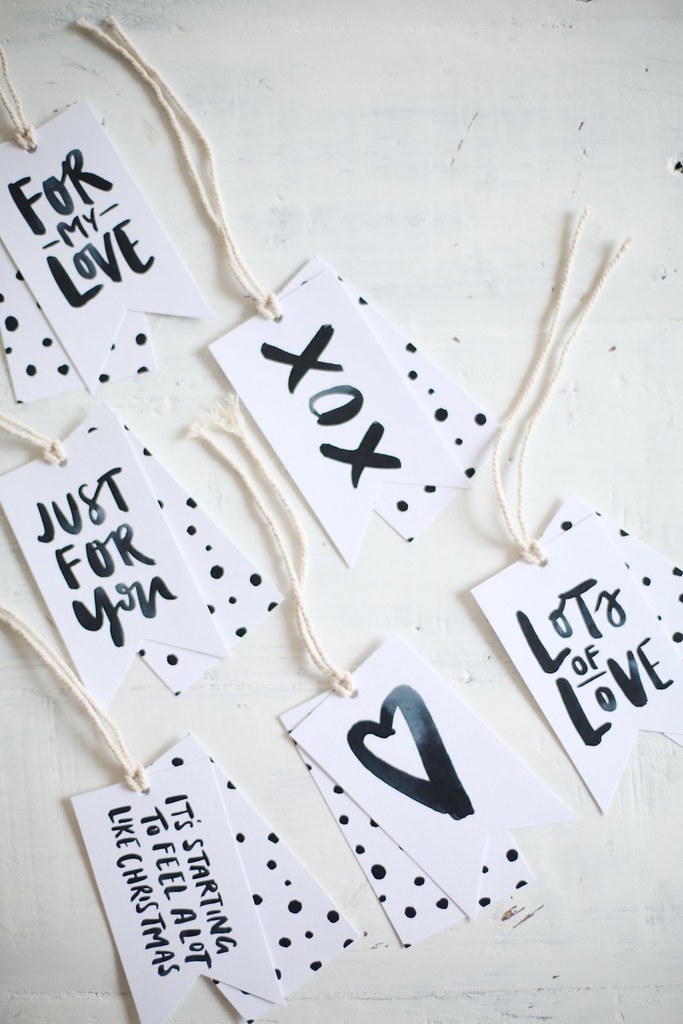 Free printable a pair & a spare and Jasmine Dowling gift tags