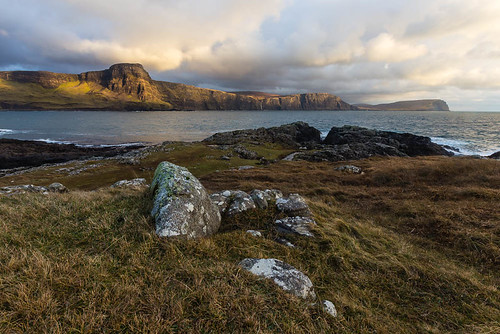 sunset seascape landscape scotland highlands isleofskye neistpoint watersteinhead uppermilovaig