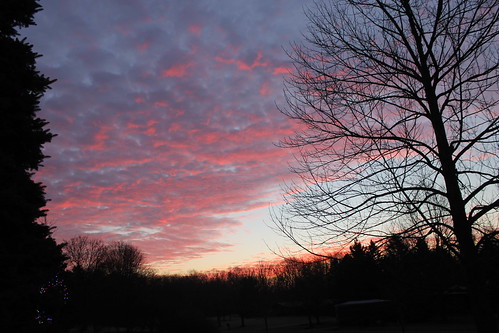 morning red clouds sunrise michigan redsky saline redmorning saline12292014