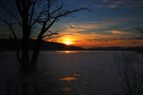 winter sunset sky reflection tree ice is vinter sonnenuntergang træ himmel solnedgang noplacelikehome spejling skyporn