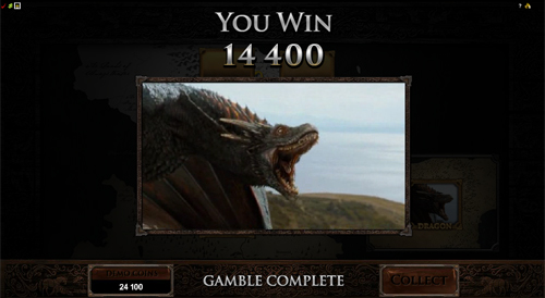 Game of Thrones - 243 Ways Gamble Feature Win