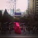 停 #china #beijing #niujie #parking #bike #bicycle #pink #iphone #iphonography