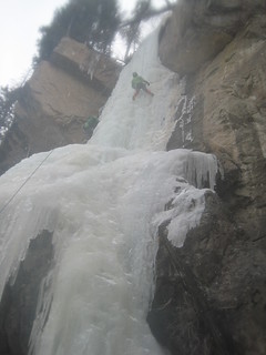 Clare Ice Climbing at Hidden Falls