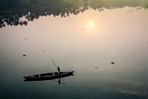 reflection ferry sunrise canon river boat kerala 1855 cochin kochi ernakulam periyar eloor 1000d