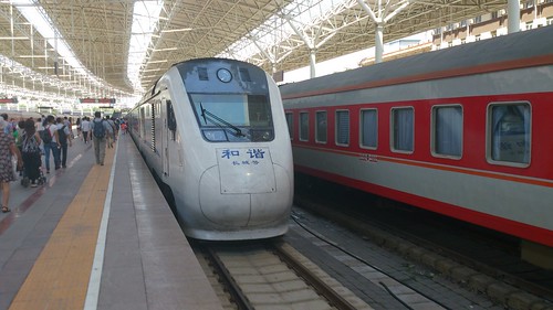 China Railways NDJ3 series in Beijingbei Station, Beijing, China /Aug 15, 2014