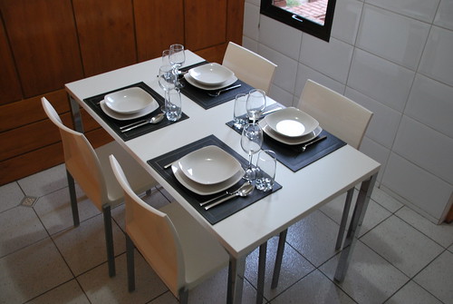 ental Kitchen Table with 4 Chairs White