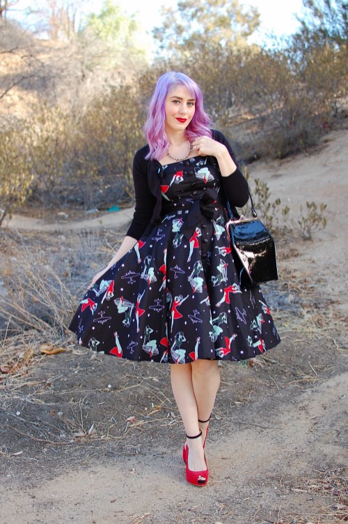 Pin Hell Bunny Dolores WWII Zombie swing dress 001
