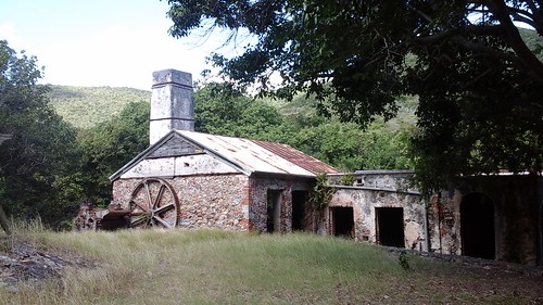 The Reef Bay Sugar Mill which operated in the 1700's and 1800's