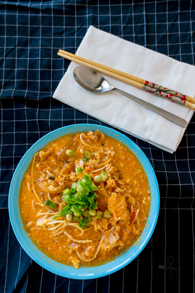 Quick, Easy and Healthy Kimchi Ramyeon
