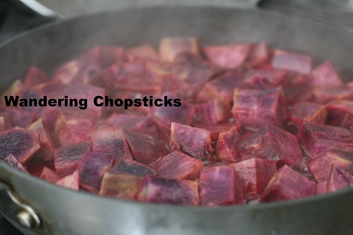 Candied Okinawan Purple Sweet Potatoes with Marshmallow Topping 8