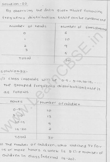 RD Sharma Class 9 solutions Chapter 22 Tabular Representation of Statistical Data EX 22.1 18