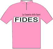 Fides - Giro d'Italia 1960 - La maglia rosa del vincitore Arnaldo Pambianco