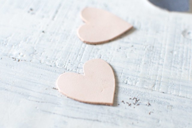 DIY Leather Heart Gift Tags