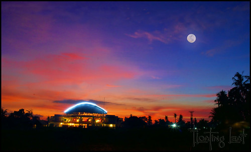 travel sunset sky bali moon color night