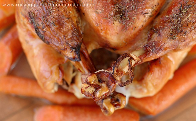 Simple Slow Roasted Pastured Chicken