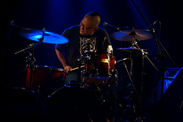 上田哲也 drum solo at 獅子王, Tokyo, 27 Nov 2014. 024