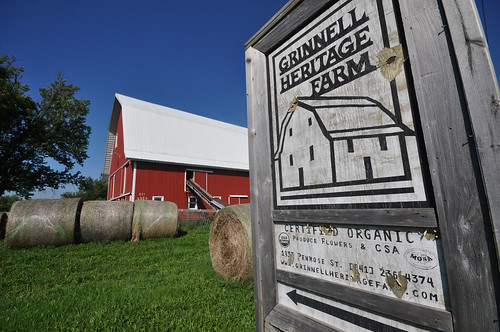 Grinnell Heritage Farm is a certified organic farm that has grown from three acres in 2007, to 22 acres today. NRCS photo by Ron Nichols.