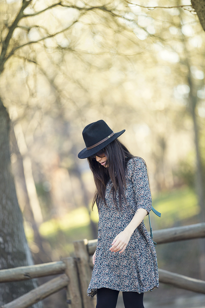 street style barbara crespo hake camouflage dress hat fashion blogger outfit blog de moda