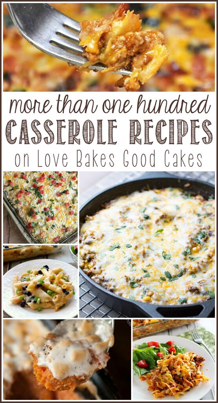 More than 100 Casserole recipes collage.