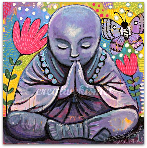 Praying Buddha - Art by Regina Lord