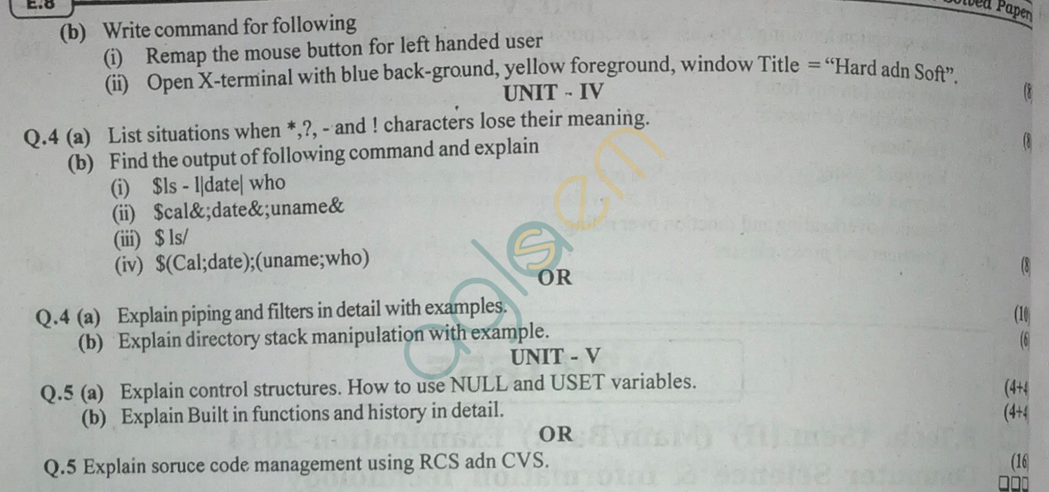 RTU: Question Papers 2014 - 3 Semester - CS & IT - 3E1655