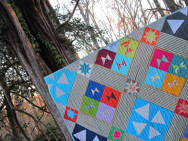 Improv Angles charity quilt