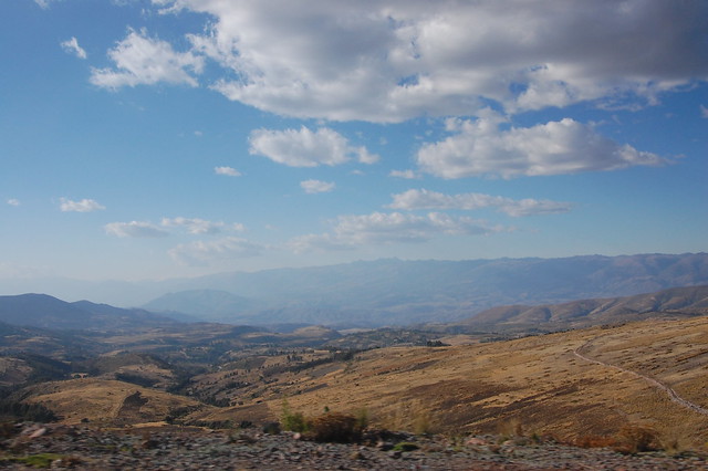 Views from Vilcashuamán to Huamanga, Ayacucho, Peru