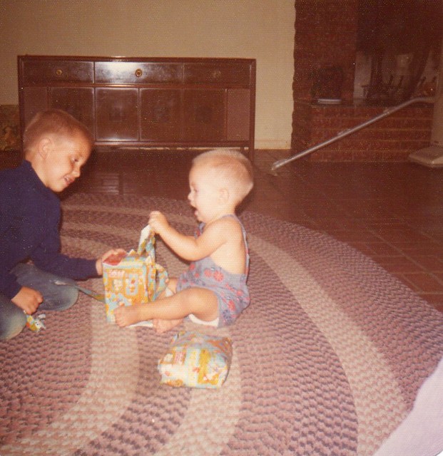 David and me on my first birthday