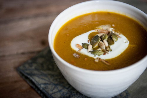 Spiced Pumpkin Soup with Homemade Curry Powder