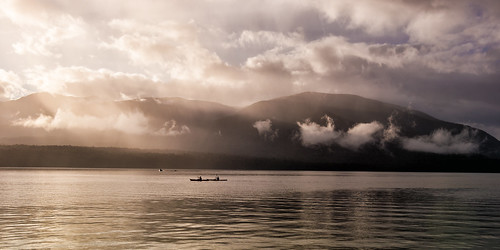 sunset newzealand mountains clouds nikon df kayak nz southisland teanau fiordland laketeanau