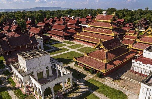 asia view burma palace panoramica vista myanmar southeast mandalay reconstruction palacio panorami sudeste reconstruccion asiatico birmania