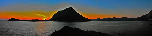 greece kalymnos sunset sea sky colorful colors mountain island aegean dodecanese telendos panorama mediterranean landscape