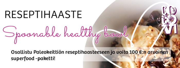 Healthy bowl -reseptihaaste | paleokeittio.fi
