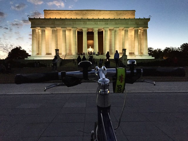 Biking to the Lincoln Memorial