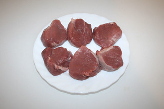 01 - Zutat Schweinemedaillons / Ingredient medaillons of pork