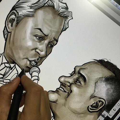 Painting the faces......