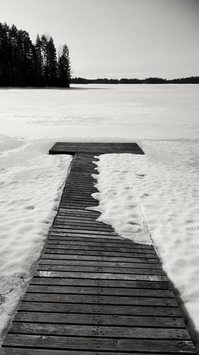 winter lake ice nature finland frozen pieksämäki