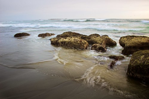 ocean sunset beach nature rocks waves pacific ripple tides