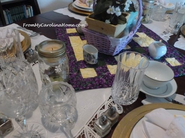 Ladies Luncheon Tablescape at From My Carolina Home