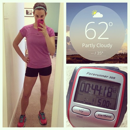 Temps in the 60s means first shorts run of the season! Happiness!