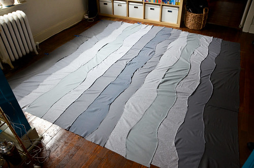 Step 1: Lay Quilt Back Down, Right Side Down