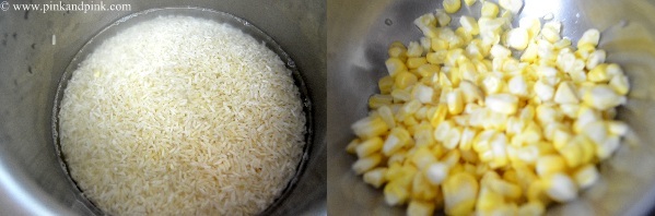 Corn pulao recipe step1