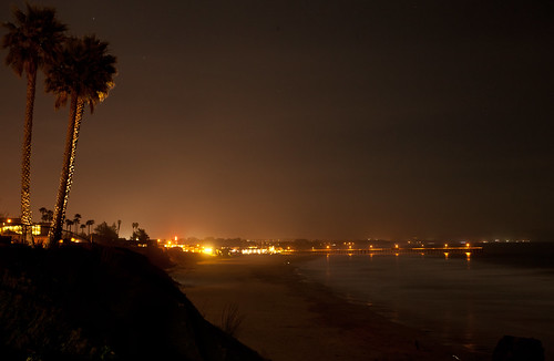california vacation night lights pier pismobeach