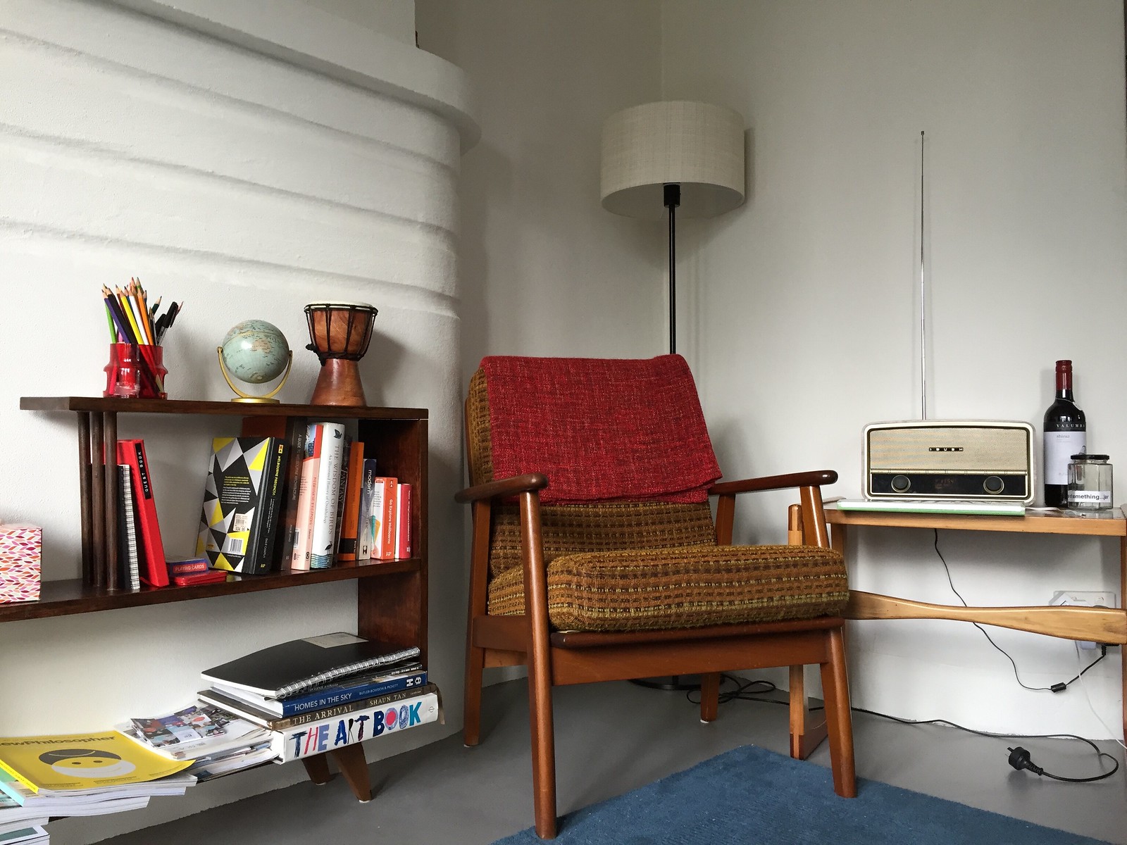 vintage furniture Airbnb flat
