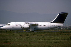 Operated by Flightline for Lufthansa BAe 146-200 G-OZRH BCN 16/04/2001