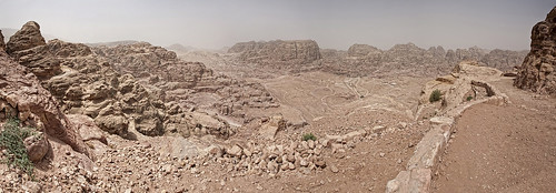 world panorama heritage rock stone site roman fort petra amphitheatre unesco jordan crusader archeological hellenistic nabataeans
